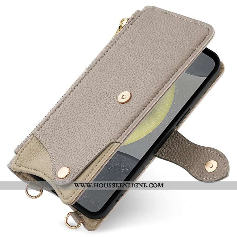 Housse Samsung Galaxy S25 5G Miroir et Chaîne