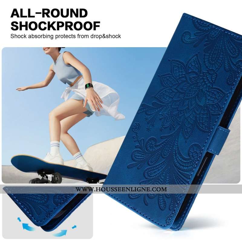 Housse Samsung Galaxy S25 5G Motif Floral Dentelle