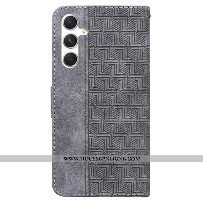 Housse Samsung Galaxy S25 5G Motif Tissé à Lanière