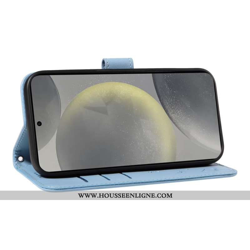 Housse Samsung Galaxy S25 5G Pissenlit à Lanière