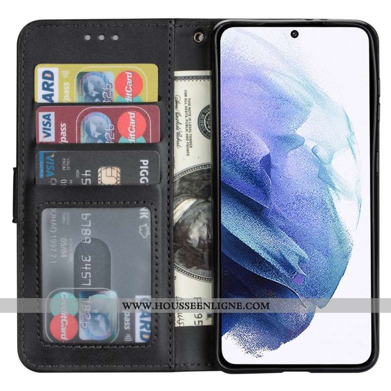 Housse Samsung Galaxy S25 5G Porte-Monnaie à Lanière