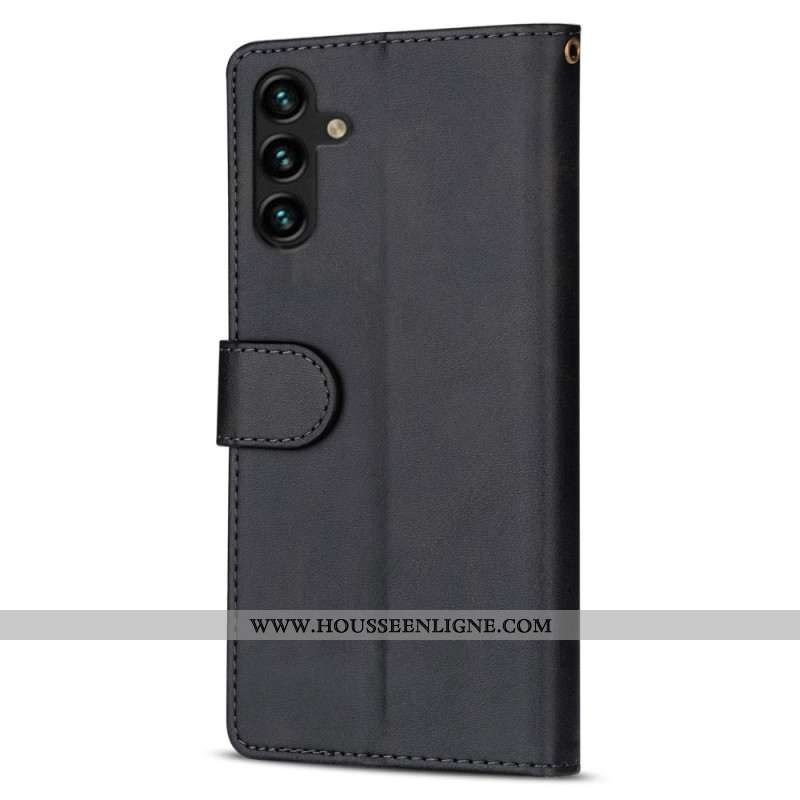 Housse Samsung Galaxy S25 5G Porte-Monnaie à Lanière