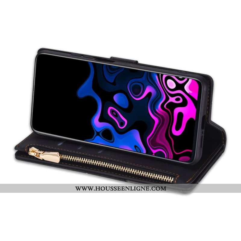 Housse Samsung Galaxy S25 5G Portefeuille Motif Géométrique