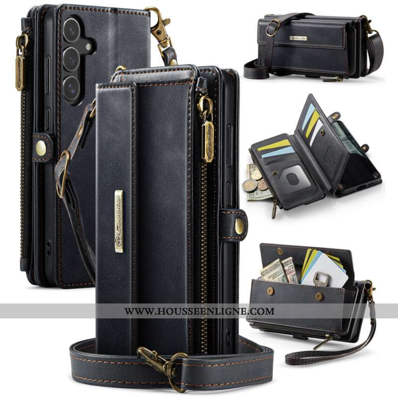 Housse Samsung Galaxy S25 5G Portefeuille RFID Complet