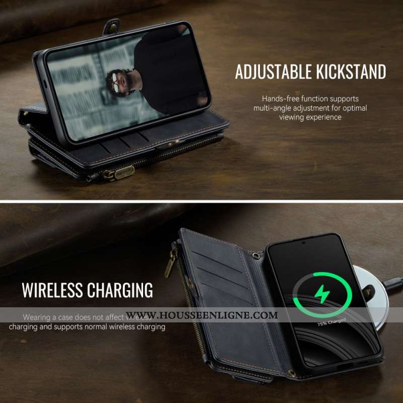 Housse Samsung Galaxy S25 5G Portefeuille RFID Complet