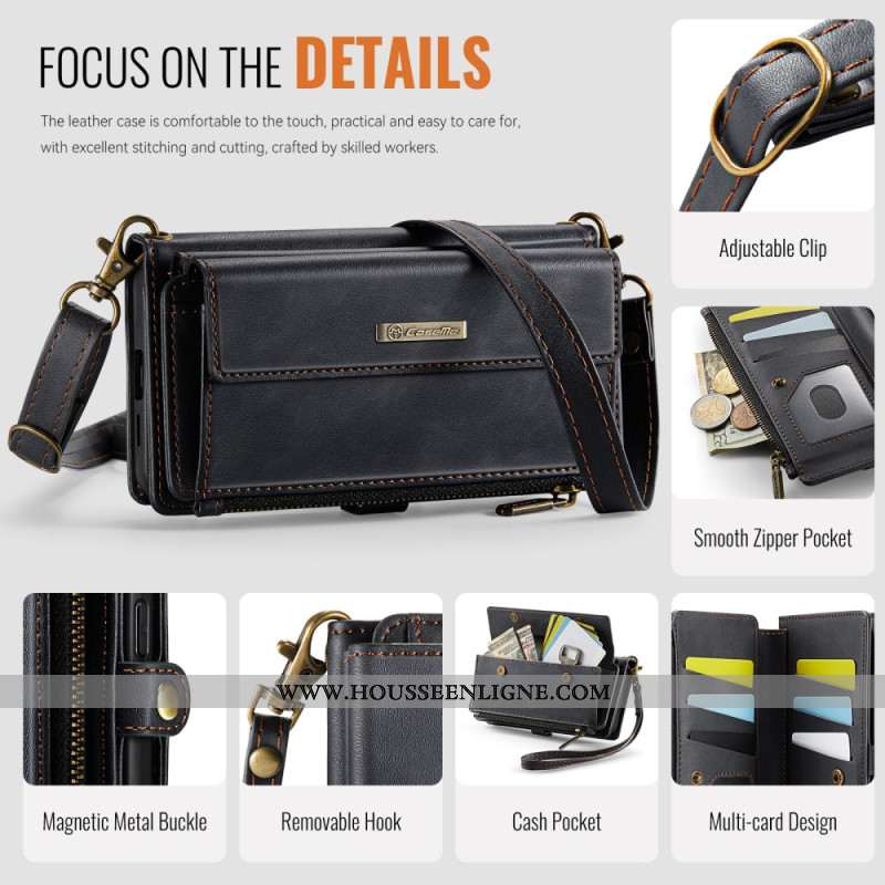 Housse Samsung Galaxy S25 5G Portefeuille RFID Complet