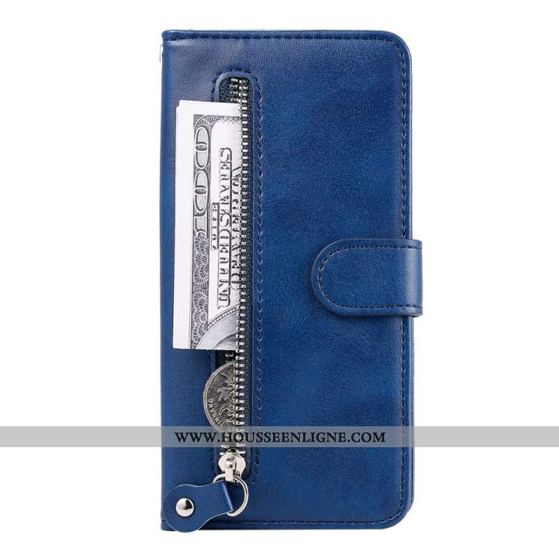 Housse Samsung Galaxy S25 5G Portefeuille à Fermeture Éclair