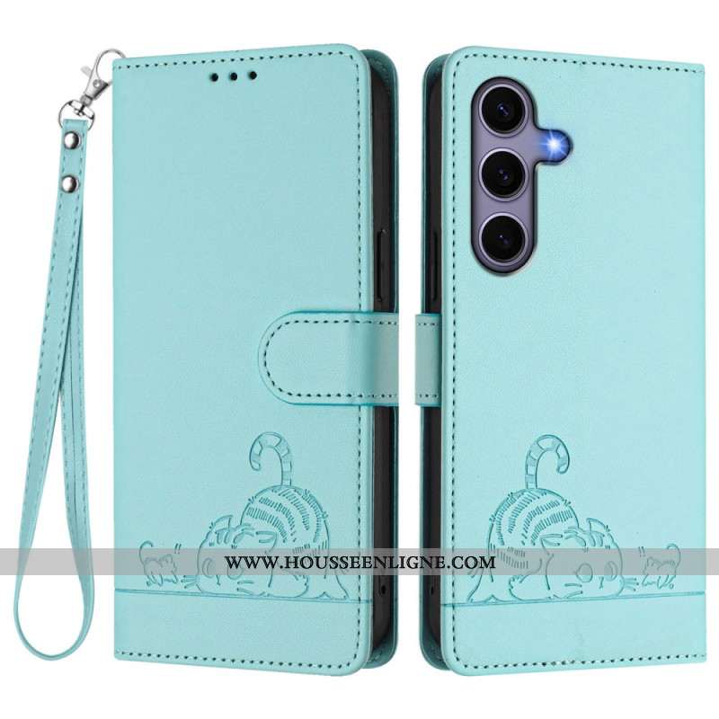 Housse Samsung Galaxy S25 5G Protection RFID Scène de Chat