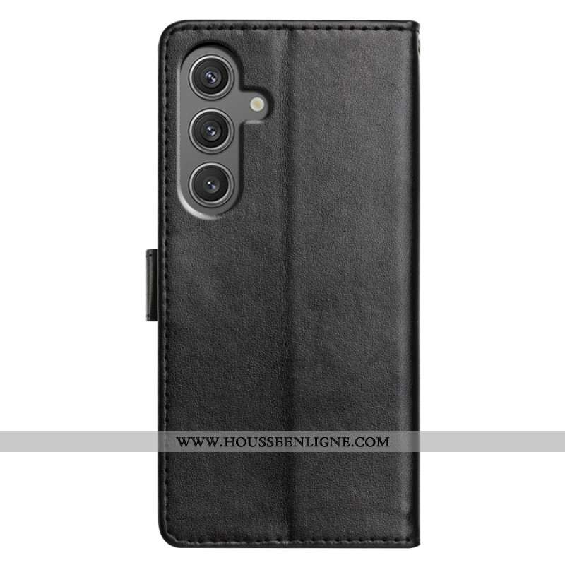 Housse Samsung Galaxy S25 5G Simili Cuir Uni