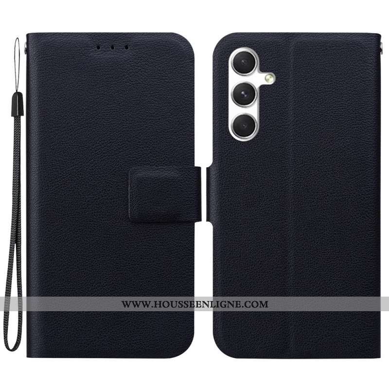 Housse Samsung Galaxy S25 5G Simili Cuir à Lanière