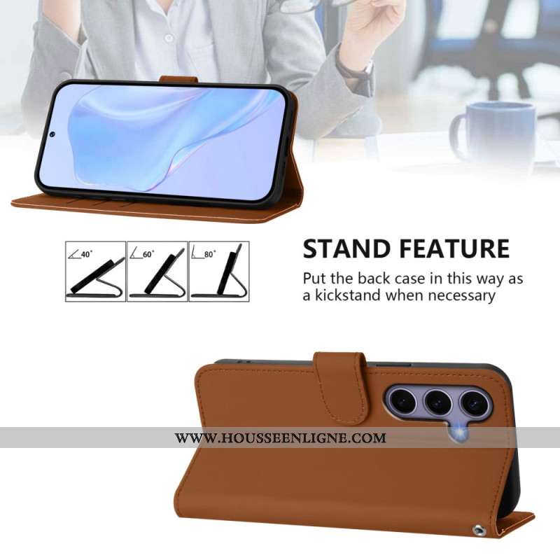 Housse Samsung Galaxy S25 5G Simili Cuir à Lnaière