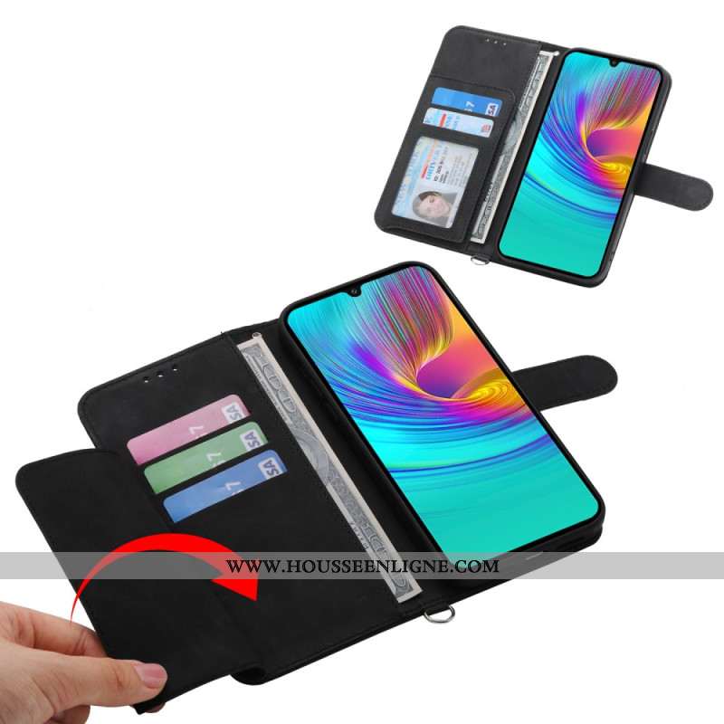 Housse Samsung Galaxy S25 Design Dentelle à Lanière