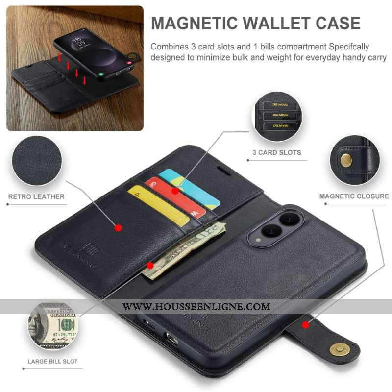 Housse Samsung Galaxy S25 Edge Coque Détachable DG.MING