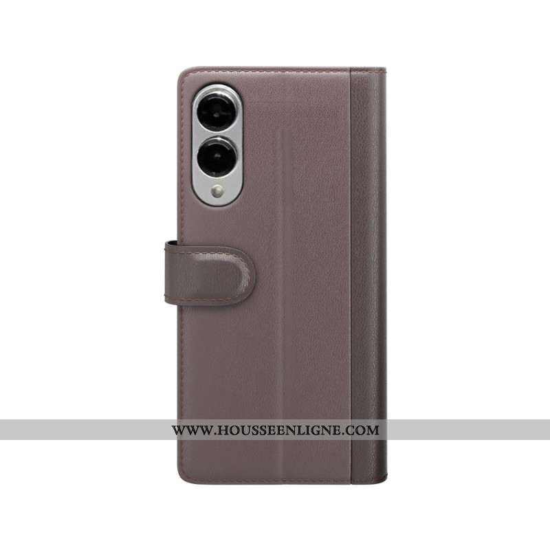 Housse Samsung Galaxy S25 Edge Cuir Véritable