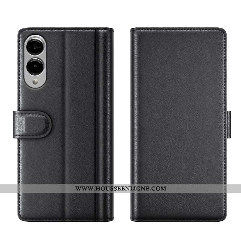 Housse Samsung Galaxy S25 Edge Cuir Véritable