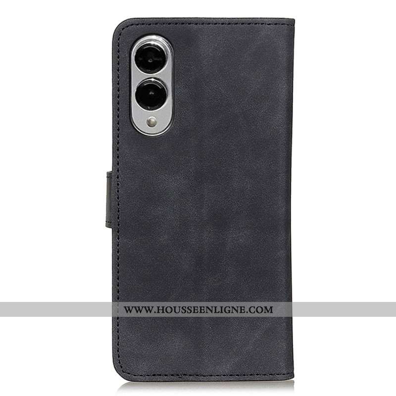 Housse Samsung Galaxy S25 Edge Effet Daim KHAZNEH