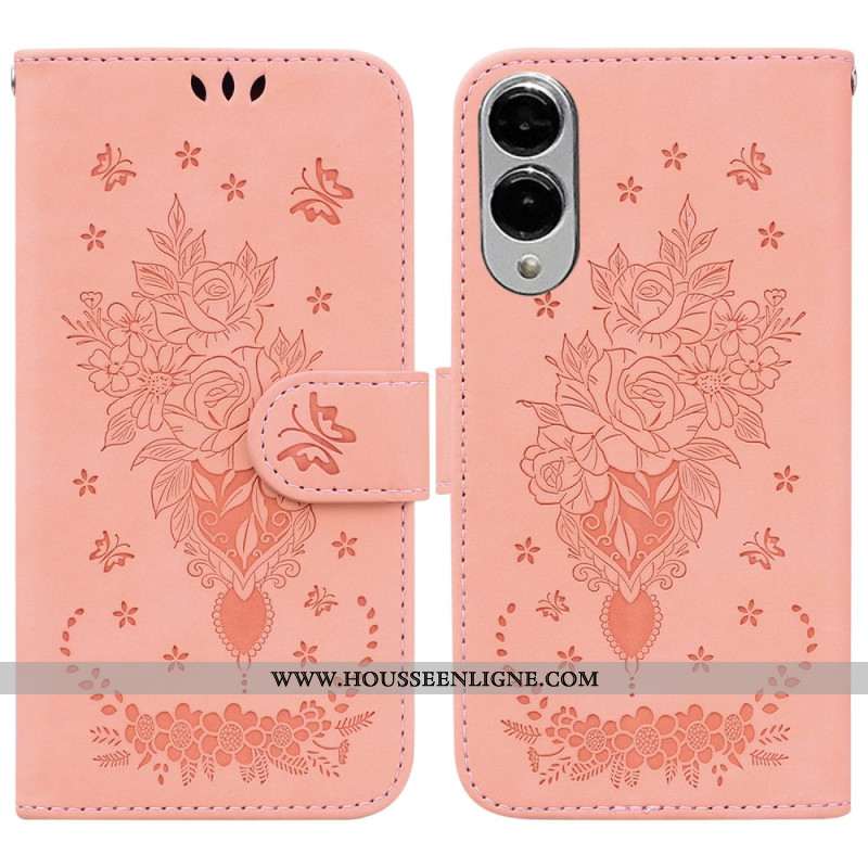 Housse Samsung Galaxy S25 Edge Effet Daim Roses