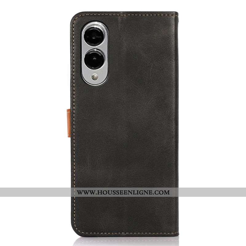 Housse Samsung Galaxy S25 Edge Fermoir Doré KHAZNEH