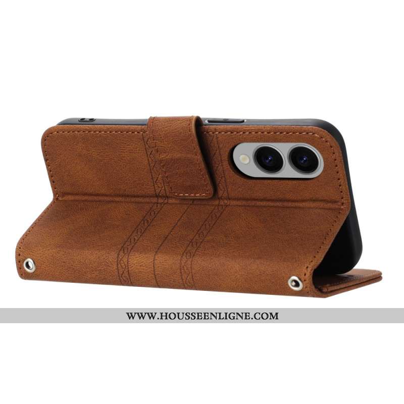 Housse Samsung Galaxy S25 Edge Frise à Lanière