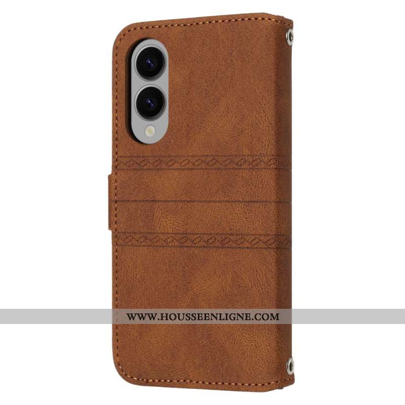 Housse Samsung Galaxy S25 Edge Frise à Lanière