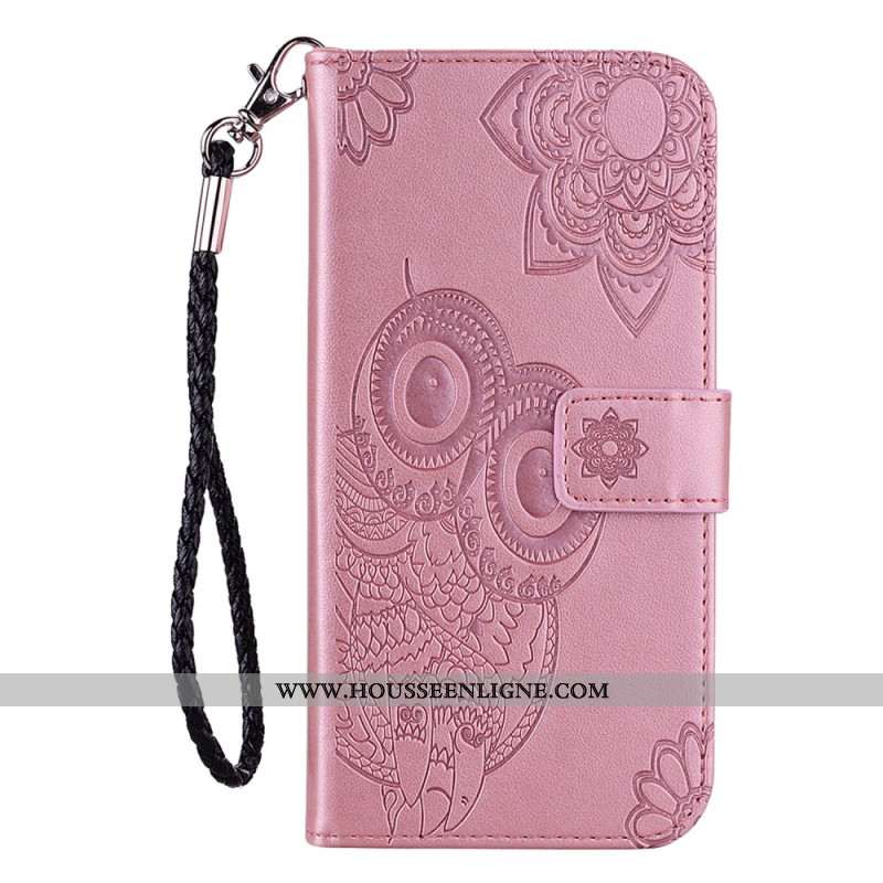 Housse Samsung Galaxy S25 Edge Hibous et Lanière