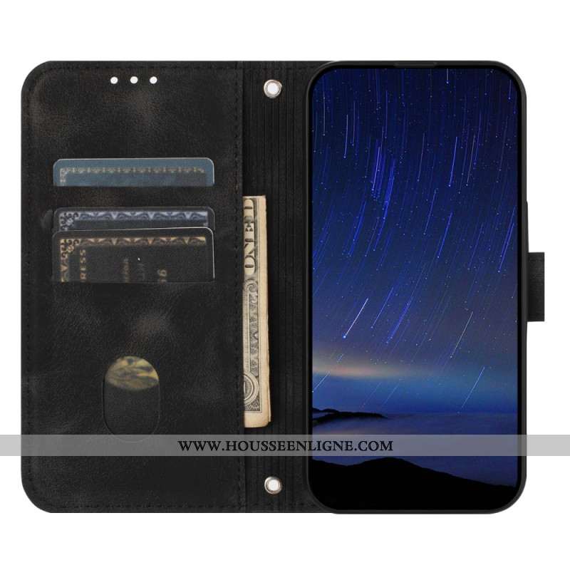 Housse Samsung Galaxy S25 Edge Lignes Imprimées à Lanière