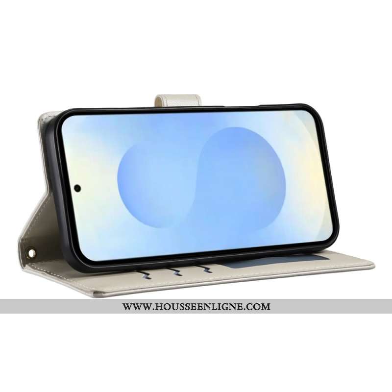 Housse Samsung Galaxy S25 Edge Matelassée avec Lanière et Bandoulière