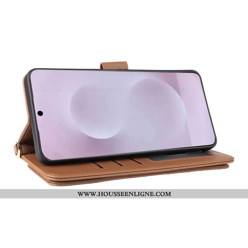 Housse Samsung Galaxy S25 Edge Matelassée avec Lanière et Bandoulière