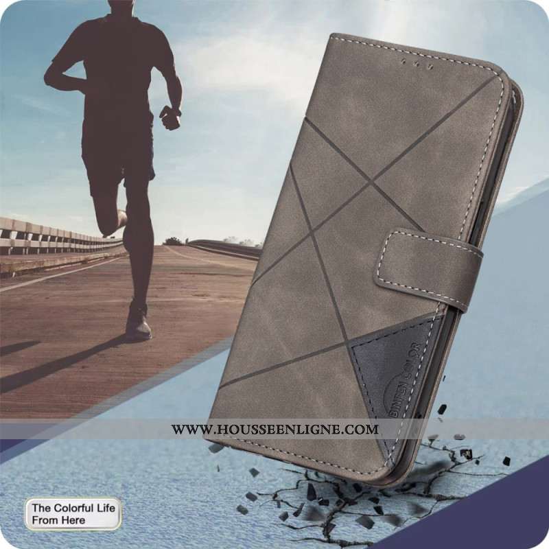 Housse Samsung Galaxy S25 Edge Motif Géométrique BINFEN COLOR