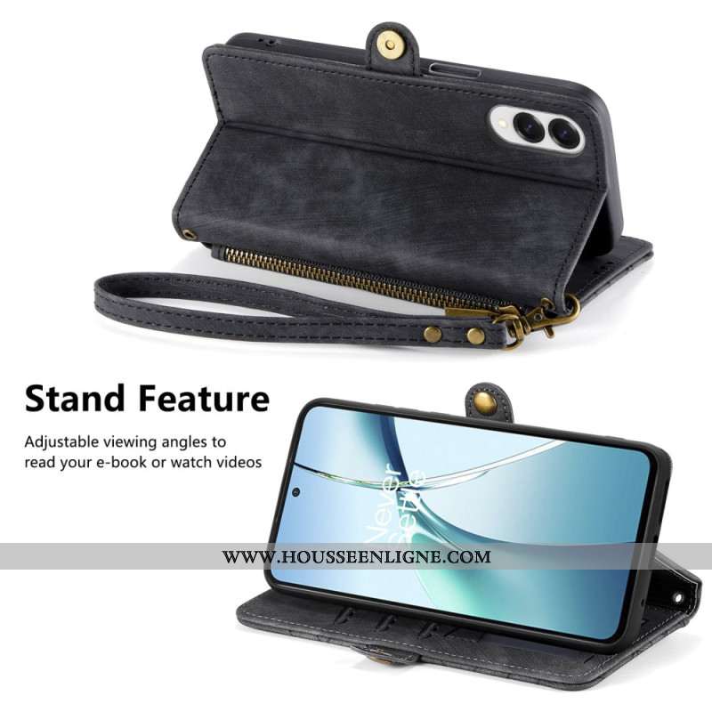 Housse Samsung Galaxy S25 Edge Motif Géométrique et Lanière