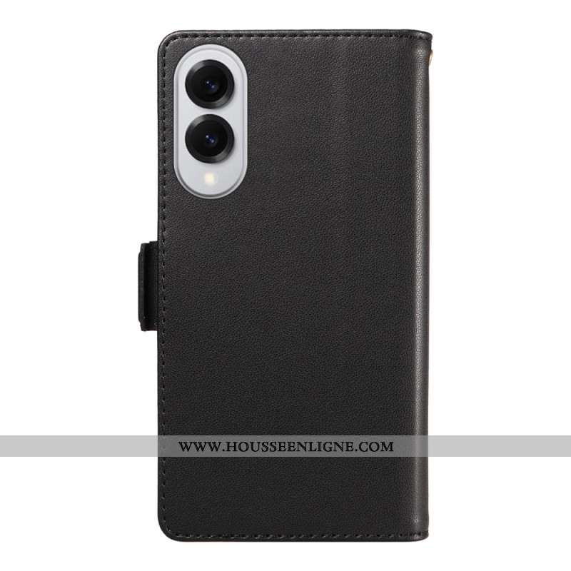 Housse Samsung Galaxy S25 Edge Porte-Cartes et Dragonne