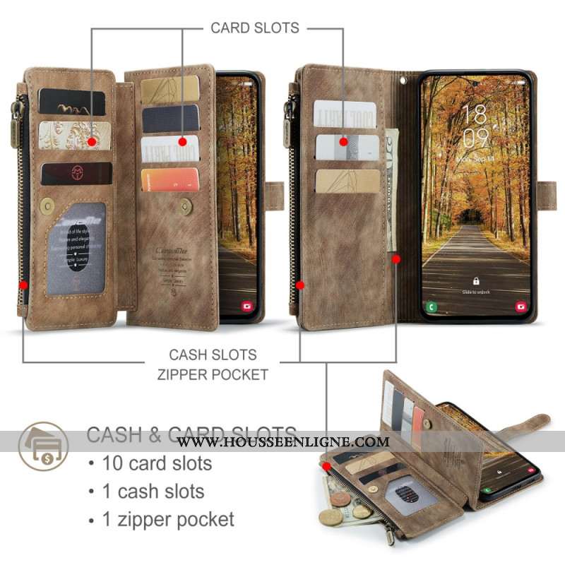 Housse Samsung Galaxy S25 Edge Portefeuille CASEME