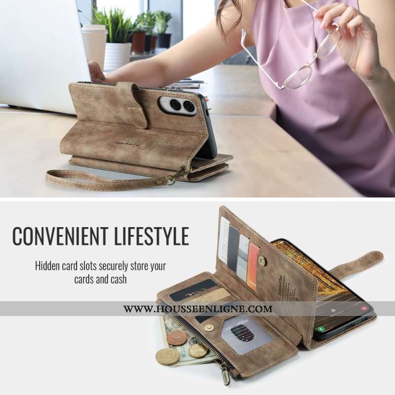 Housse Samsung Galaxy S25 Edge Portefeuille CASEME