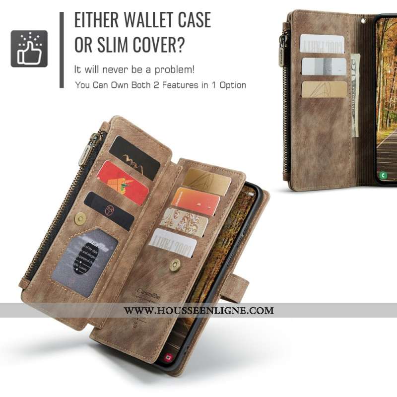 Housse Samsung Galaxy S25 Edge Portefeuille CASEME