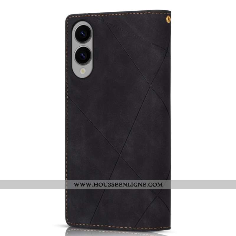 Housse Samsung Galaxy S25 Edge Portefeuille Design Losanges