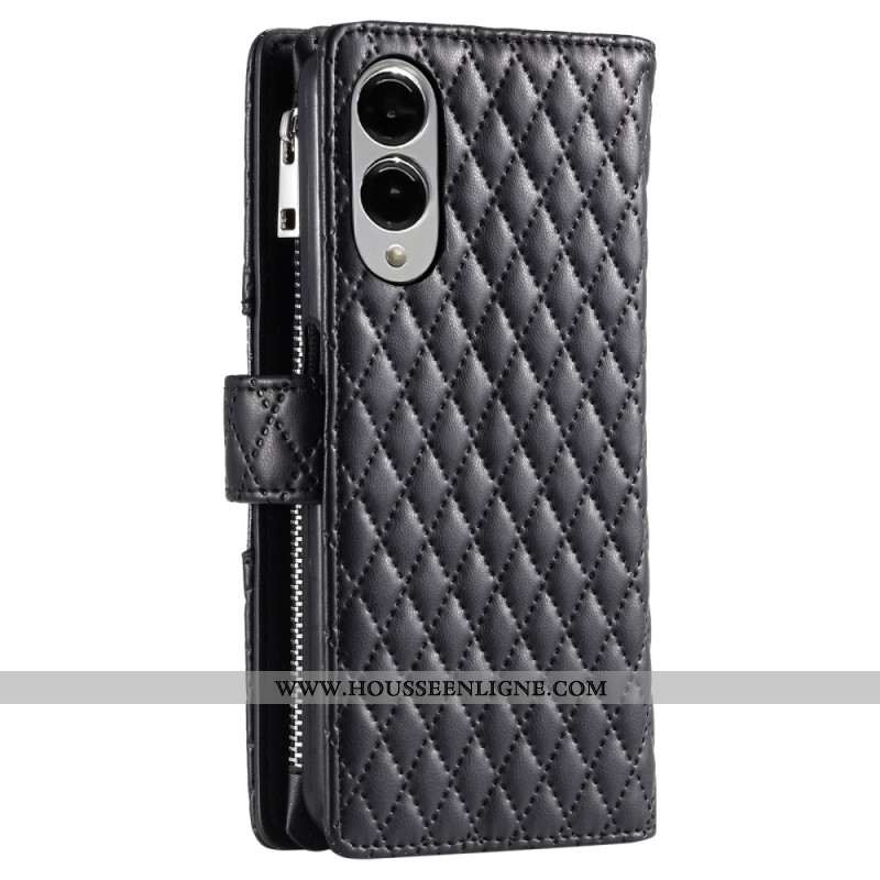 Housse Samsung Galaxy S25 Edge Portefeuille Matelassé