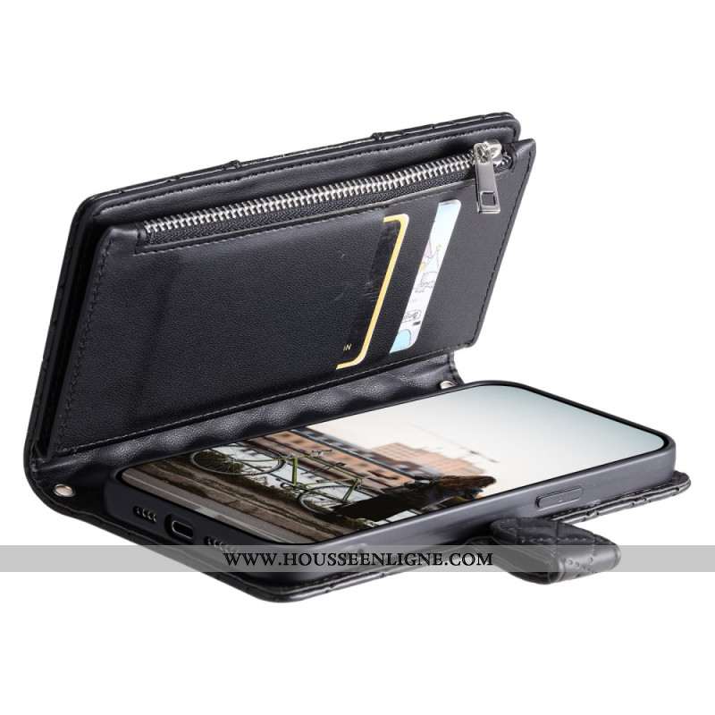 Housse Samsung Galaxy S25 Edge Portefeuille Matelassé