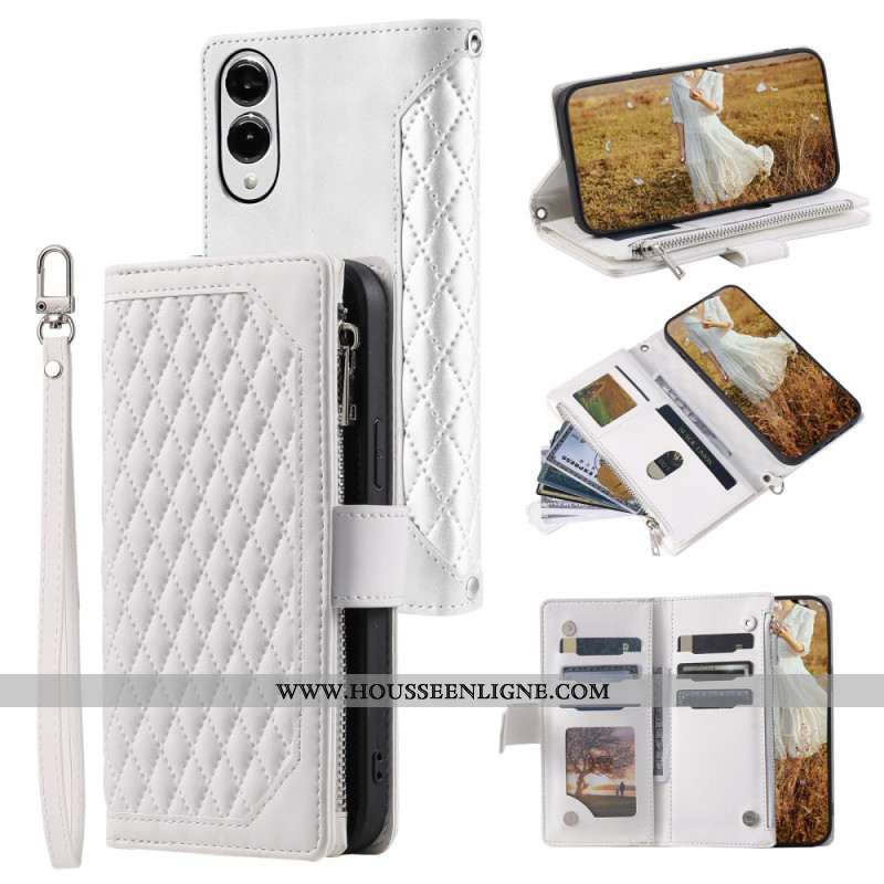 Housse Samsung Galaxy S25 Edge Portefeuille Matelassé