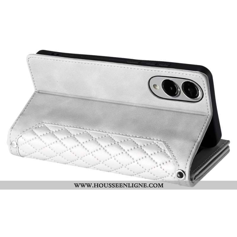 Housse Samsung Galaxy S25 Edge Portefeuille Matelassé