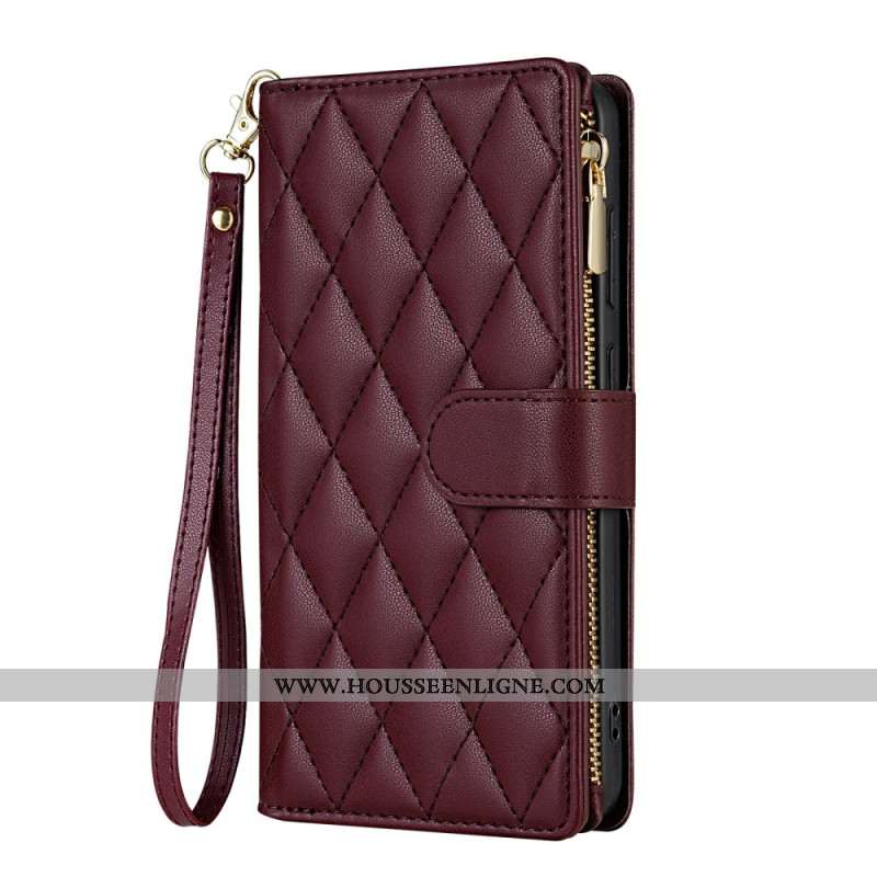 Housse Samsung Galaxy S25 Edge Portefeuille Matelassé