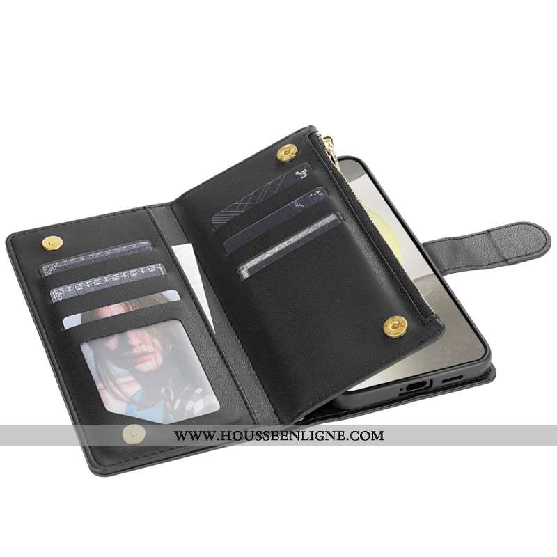 Housse Samsung Galaxy S25 Edge Portefeuille Matelassé