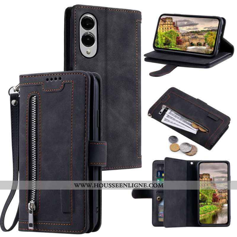 Housse Samsung Galaxy S25 Edge Portefeuille à Glissière