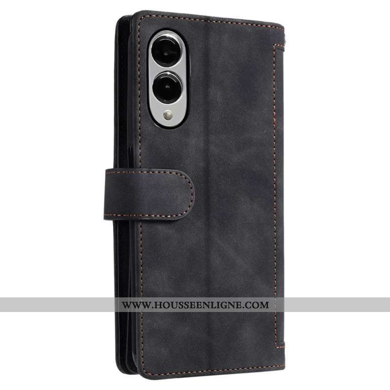 Housse Samsung Galaxy S25 Edge Portefeuille à Glissière