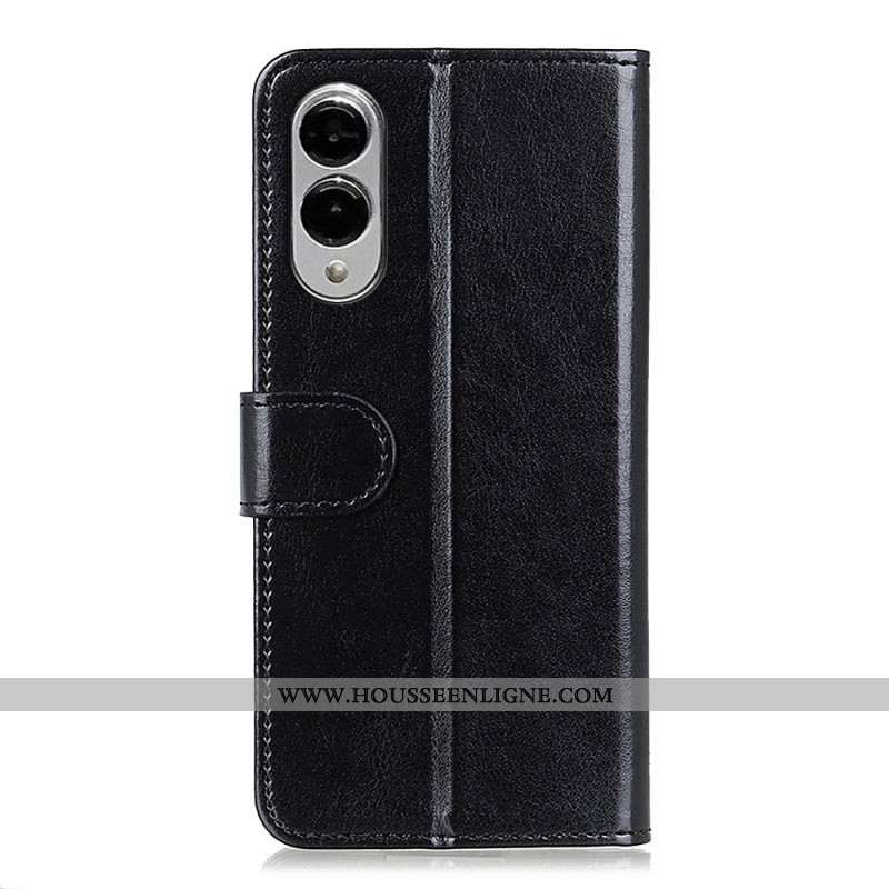 Housse Samsung Galaxy S25 Edge Simili Cuir Verni