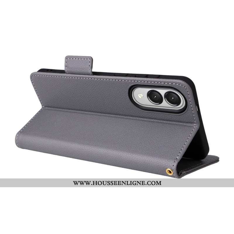 Housse Samsung Galaxy S25 Edge Simili Cuir à Lanière