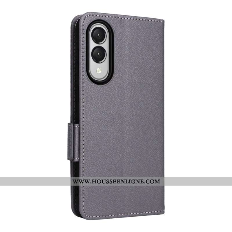 Housse Samsung Galaxy S25 Edge Simili Cuir à Lanière