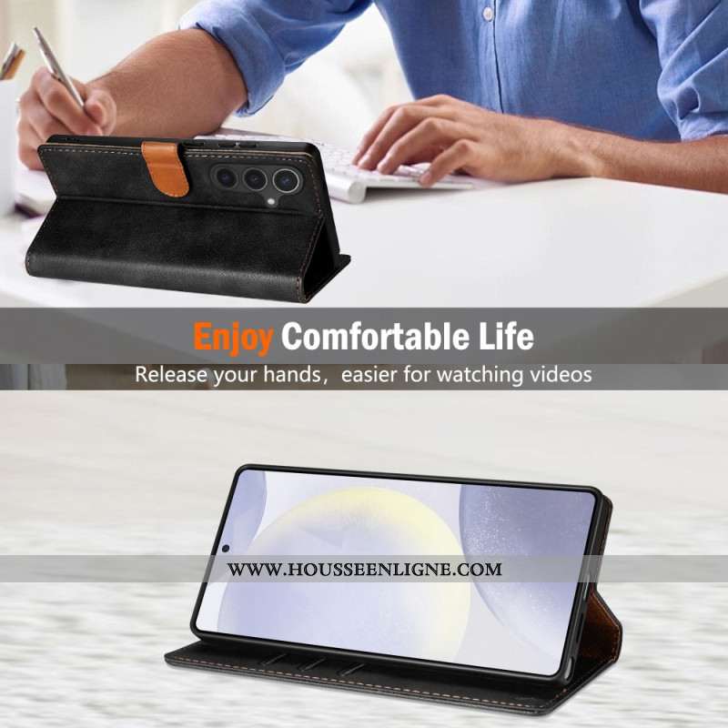 Housse Samsung Galaxy S25 Edge Style Vintage N.BEKUS