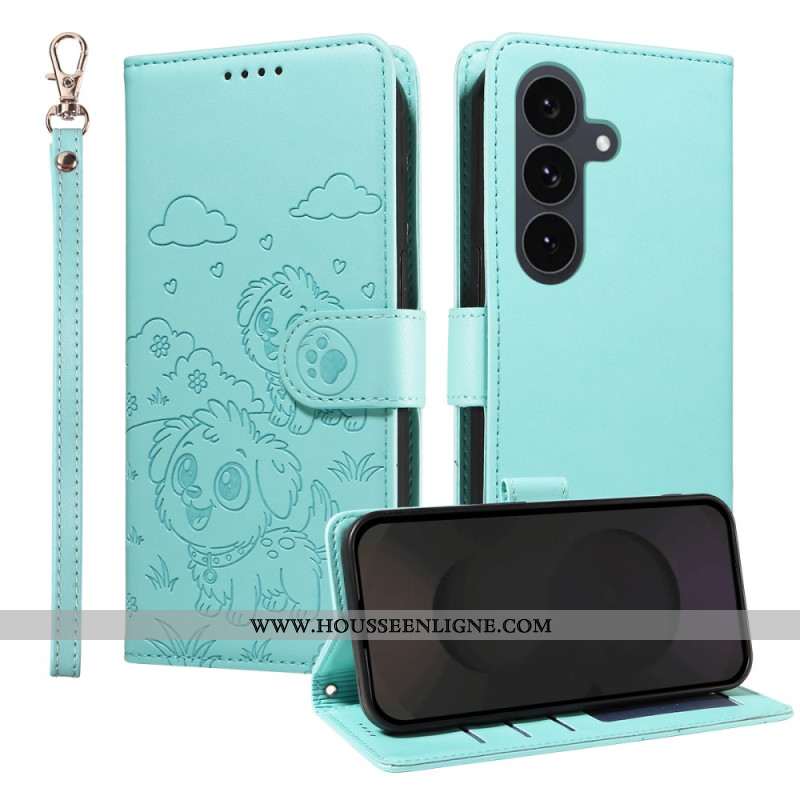 Housse Samsung Galaxy S25 FE Blocage RFID et Motif Chien