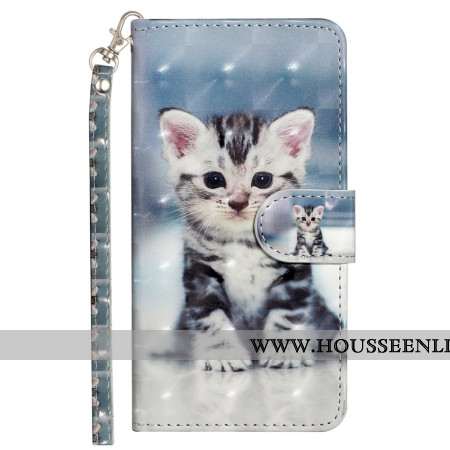 Housse Samsung Galaxy S25 FE Chaton à Lanière