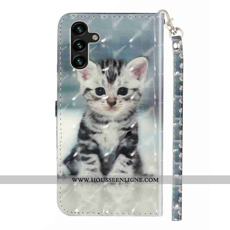 Housse Samsung Galaxy S25 FE Chaton à Lanière